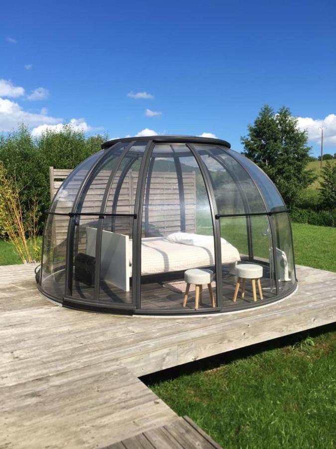 Les Nuits Insolites De La Mothe - Hebergement En Bulle Ou Tiny House Avec Spa Privatif Outremecourt Exterior foto