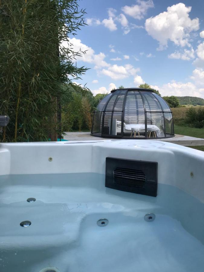 Les Nuits Insolites De La Mothe - Hebergement En Bulle Ou Tiny House Avec Spa Privatif Outremecourt Exterior foto